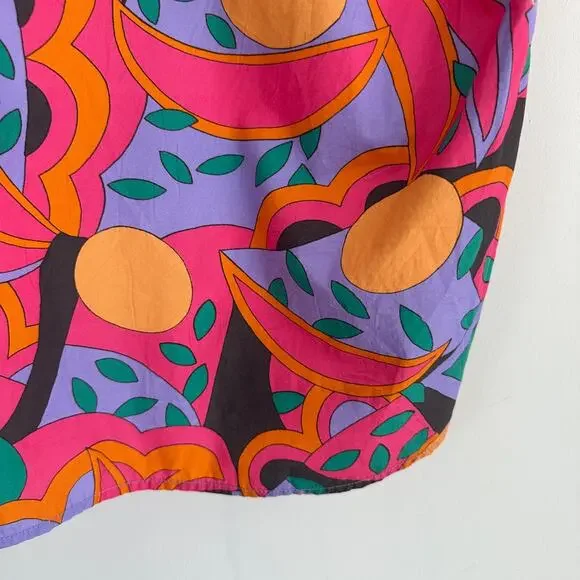 Isabel Marant Shirt Mens XL Psychedelic Disco Funk Groovy Pop Art Miami Vice - Picture 9 of 14